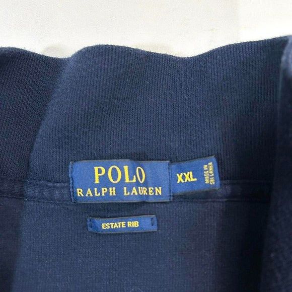 Polo Ralph Lauren Estate Rib Quarter Zip Mock Neck Pull Over Mens XXL - Picture 4 of 6